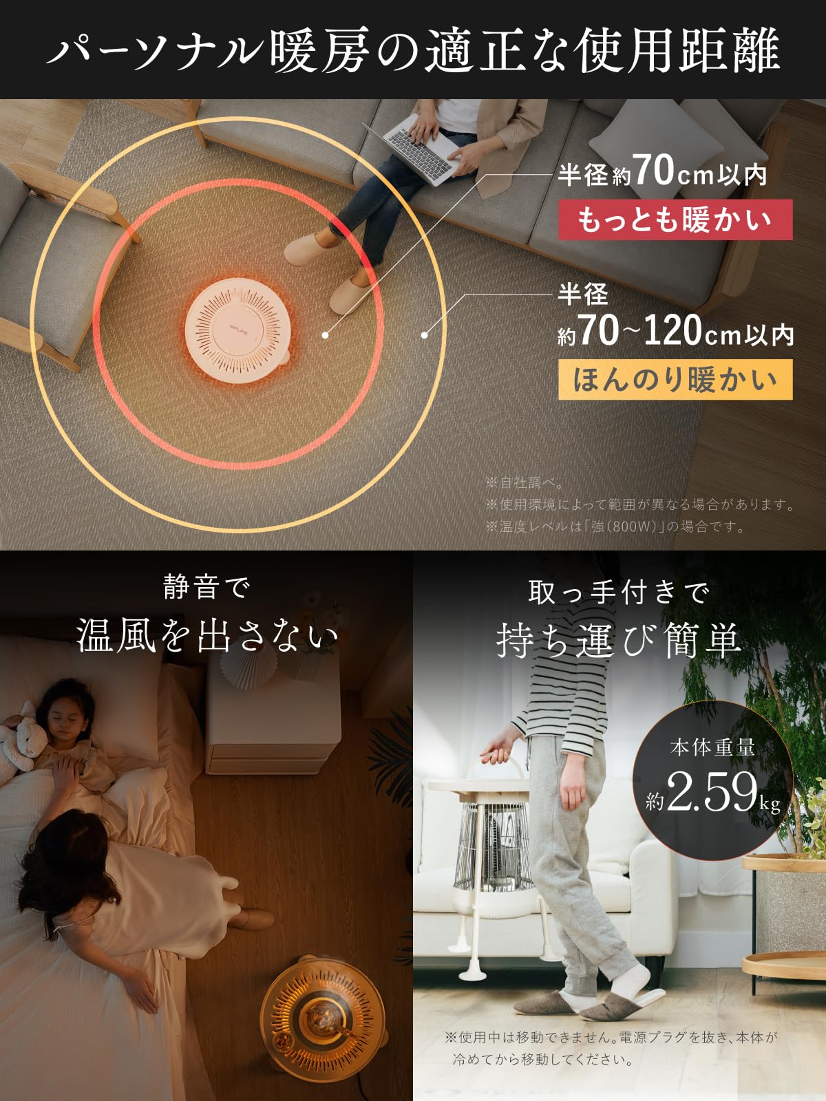 Amazon | 遠赤外線カーボンヒーター 電気ストーブ セラミックヒーター